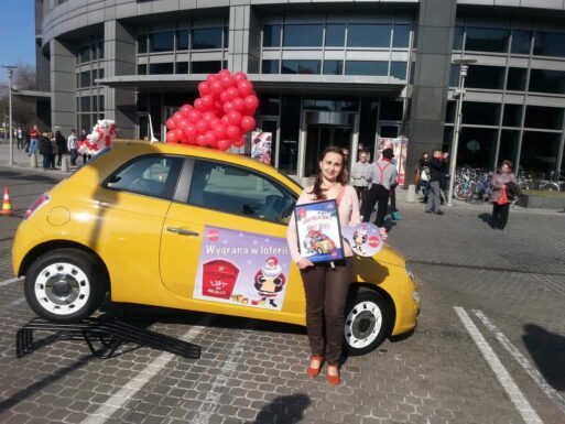 Fiat 500 – główna nagroda w loterii List do Mikołaja – pojedzie do . Fot. Magdalena Kordaszewska