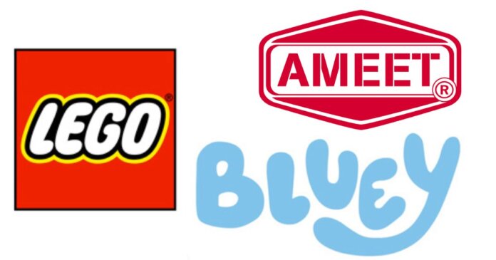 Lego Bluey Ameet logo