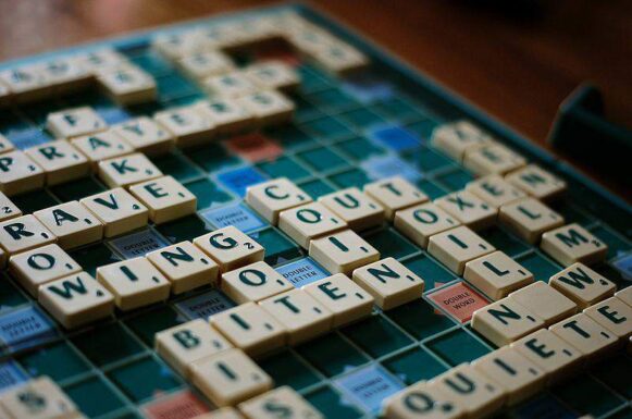 Scrabble jeszcze w starej wersji.